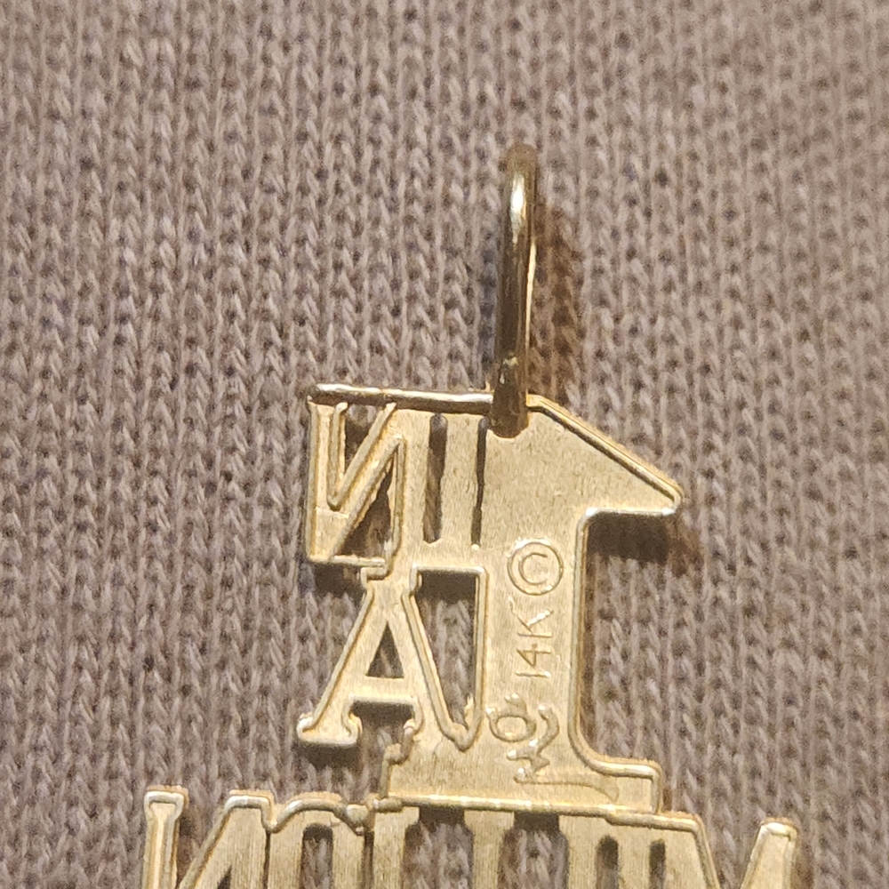 Gold '1 in a Million' Pendant - Picture 5 of 9